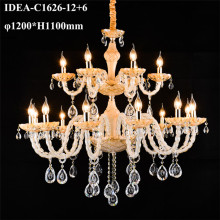 designer hotel chandelier candle glass lighting