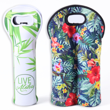 Neoprene Double Bottle Wine Chiller Cooler Cover Carrier Bag