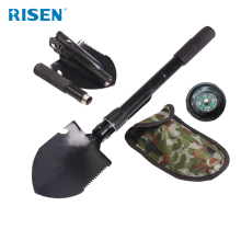 Multifunction camping military folding spade shovel