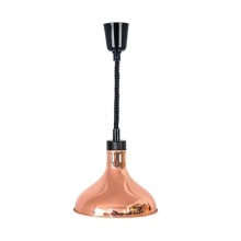 Telescopic Food Warming Pendant Lamp with 250W Anti-Explosion Gold Bulb