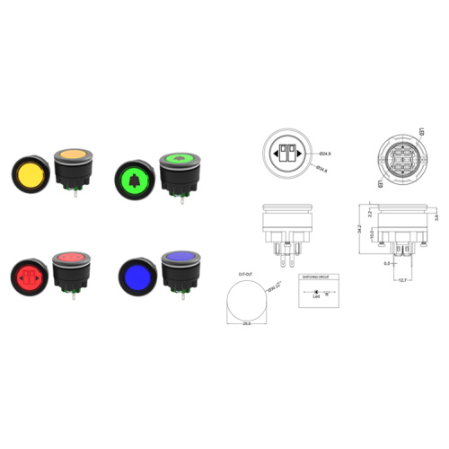 Hoogwaardige 30 mm signaalindicator