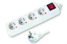 4 Outlets French type electrical socket