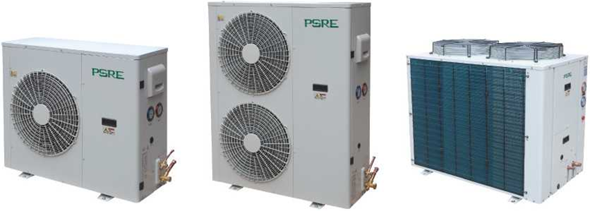 Condensador AC HVAC R22 na unidade de ar condicionado