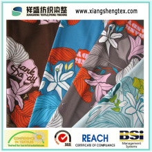 100% Polyester Micro Peach Twill Fabric with Printed