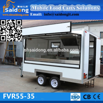 Convenient food trailer/food truck, multifunctional mobile juice trailer