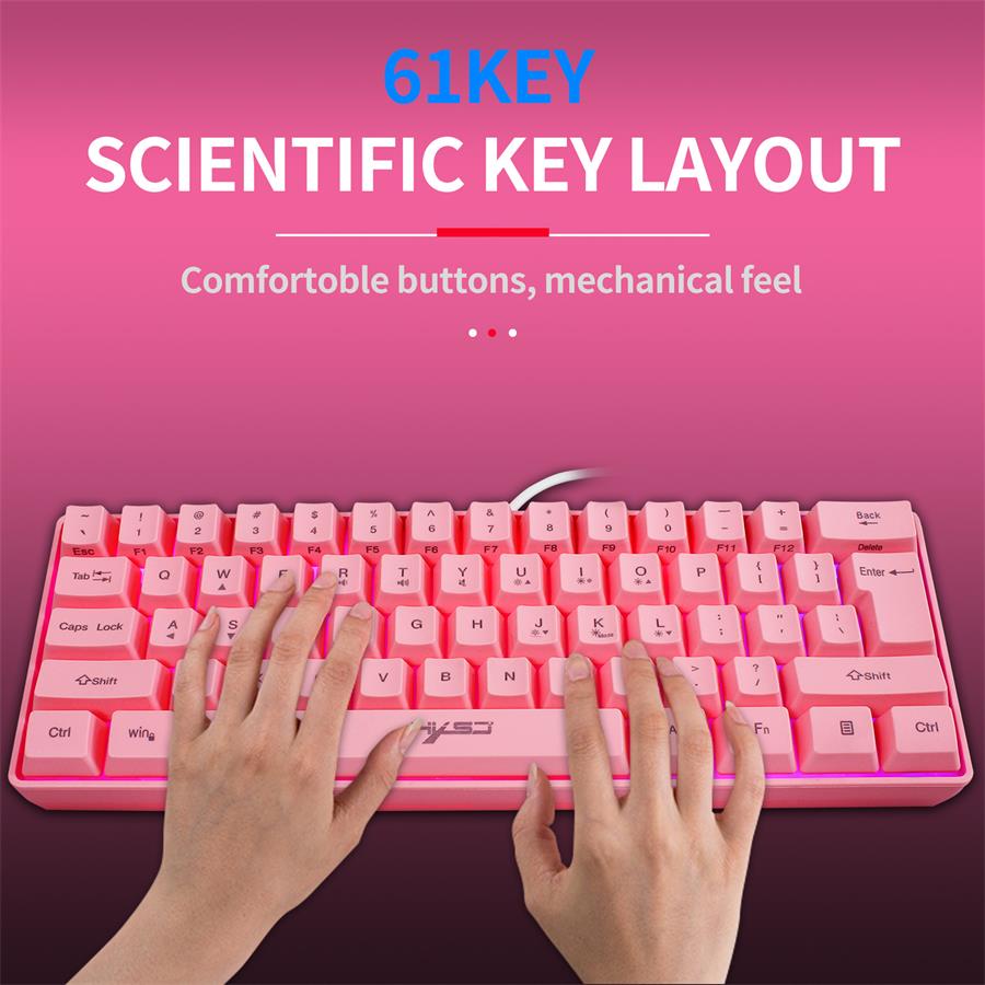 pink light up keyboard