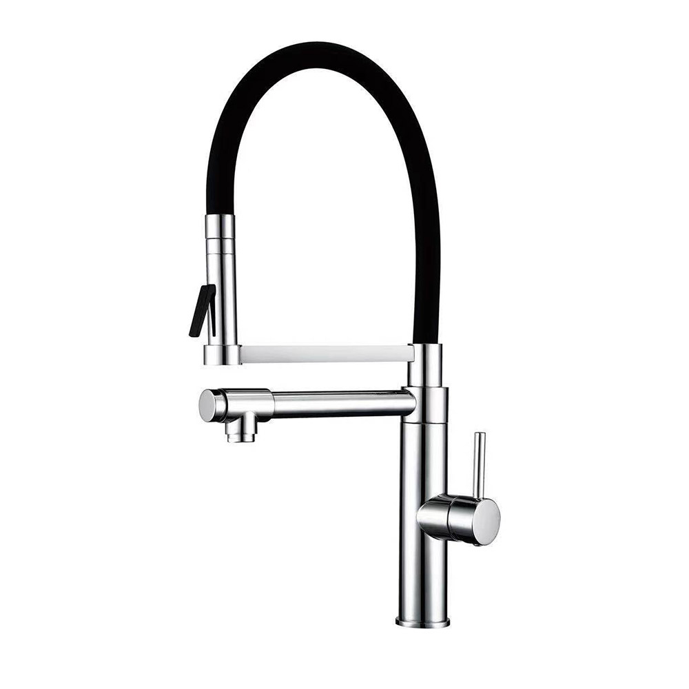 Wholesale luxury kitchen faucet sink faucet mixer dual-function sprayer pull out pull down wash kitchen faucets