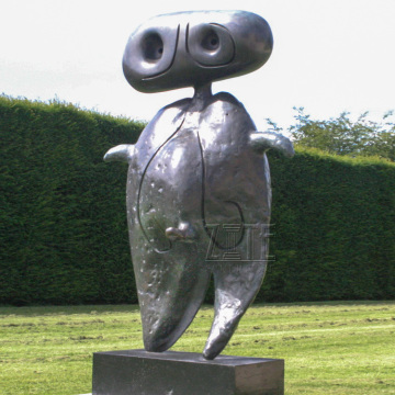 Garden outdoor decoration life size metal bronze alien statue