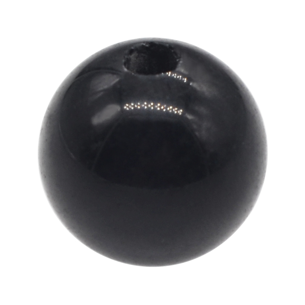 Boules de chakra onyx noires de 20 mm pour le soulagement du stress Méditation Équilibrer la décoration de la maison Balques de cristal sphères polies