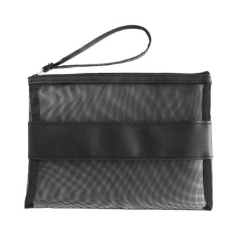 Plastic PVC Mesh Zipper Document File Storage Bag