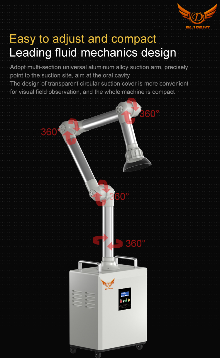 Electric down-mounted  Gladent GD-S800  complete Dental Chair Unit with led light