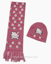 hello kitty knit infinity scarf new caps kids