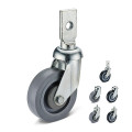 Square Stem Style Caster Wheel for Shopping Cart