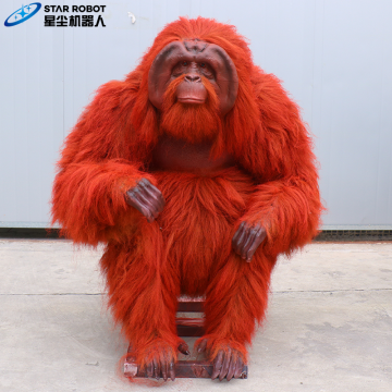 Model Ukuran Hidup Orangutan Animatronik