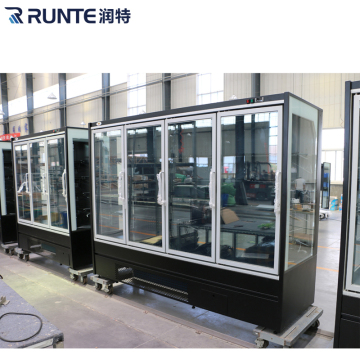 Instant Soft Drink Cooler Refrigerators with LED Ad Display