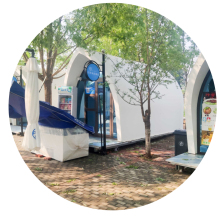 Low Cost Portable Styrofoam Dome House: Rapid Combination Casa de la Cupula