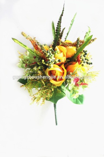 Wedding decortion accessory flower / bouquet flower artificial/office decorative bouquet