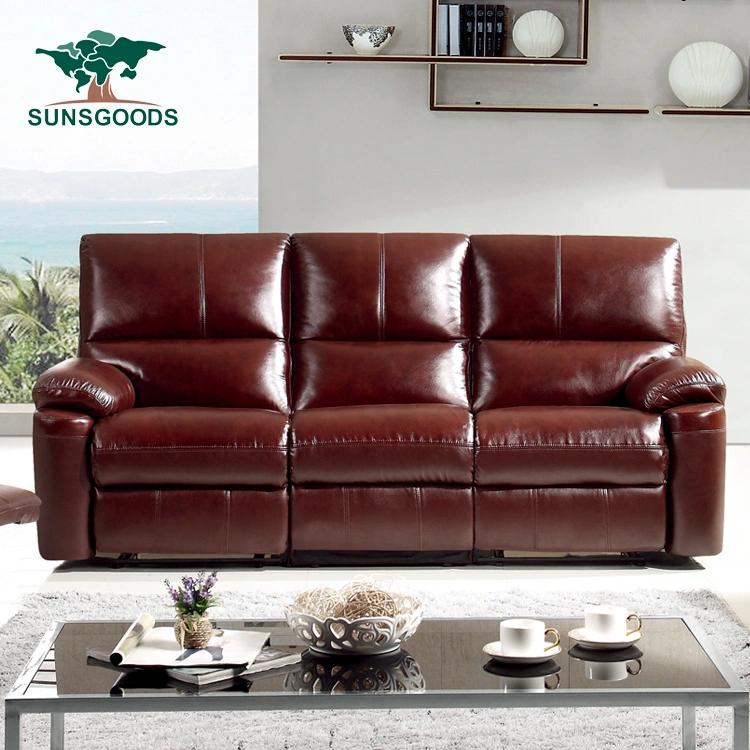 Manual Reclining Single Wooden Furniture Sofa Living Room Set Massage Armchair Sofa