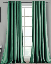 Room Decorate Classic Solid Color Velvet Curtain