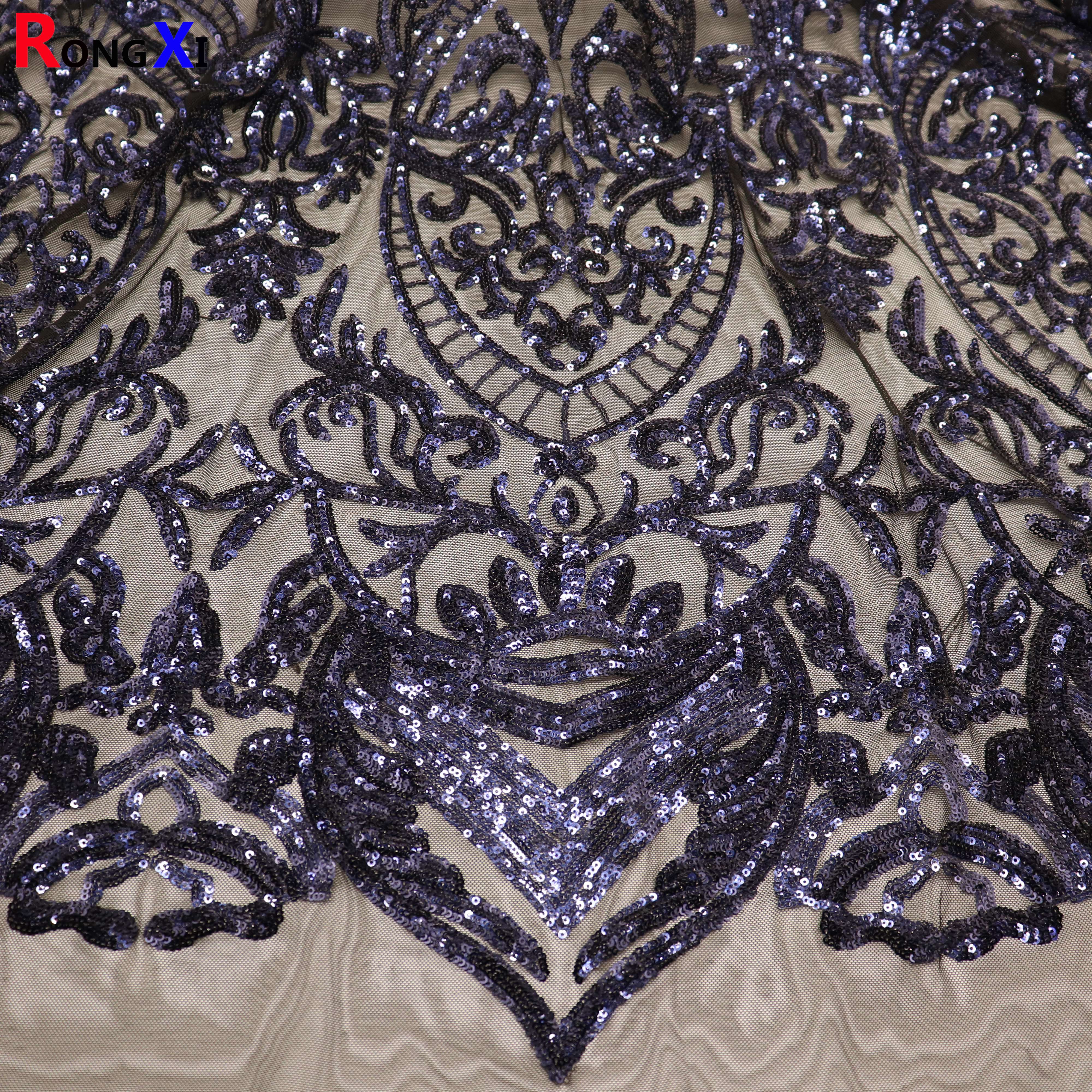 RXF1726 3mm Multifunctional Large Round Sequin Fabric With High Quality