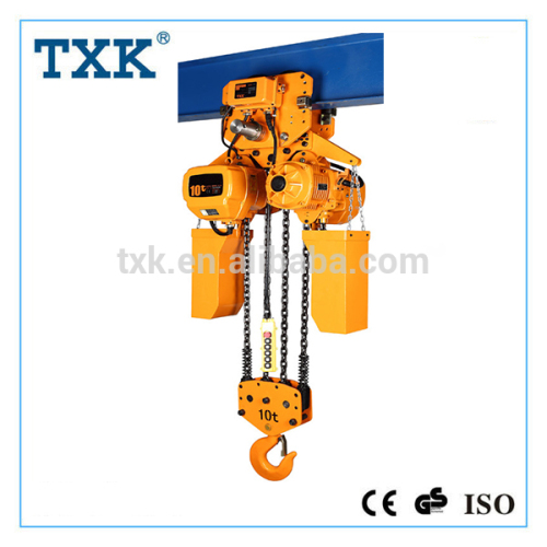 TXK 10ton electric chain hoist with hook SSDHL10-04