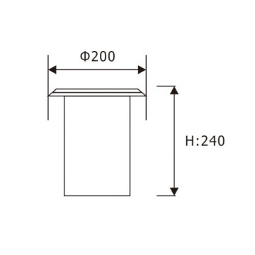 LEDER Outdoor Einfarbige 15W LED Bodeneinbauleuchte