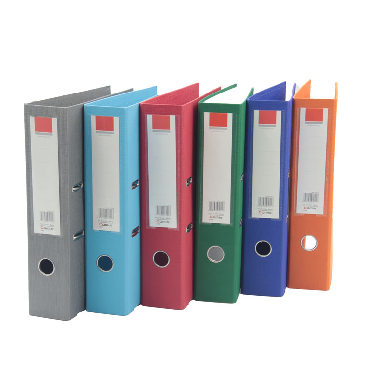 High Quality COMIX A4 Size 3 inch recyclable PP A4 lever arch file for Office Business School