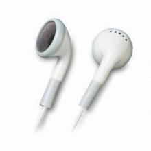 Retractable Earphones with 2.15mm Mylar Speaker and 2.5m Stereo Plug