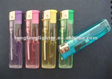 Transparent plastic electric lighter