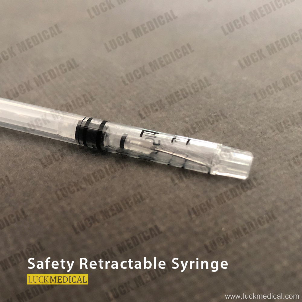 Disposable Safety Retractable Syringe Safe injection