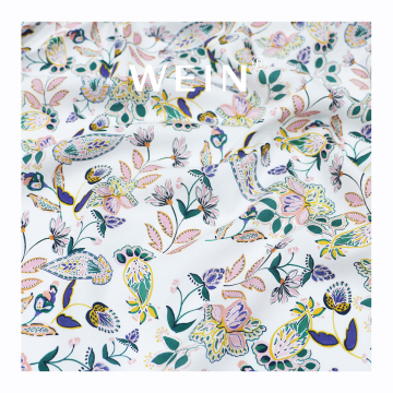 Design Your Own Digital Print Cotton Lycra Spandex Blend Fabric for Clothing