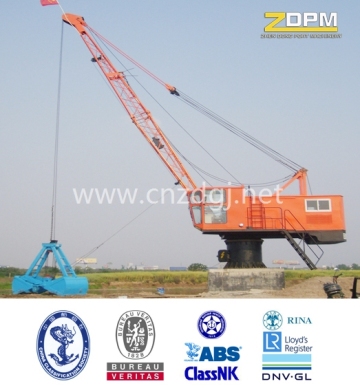 Mobile type column mounted port slew jib crane