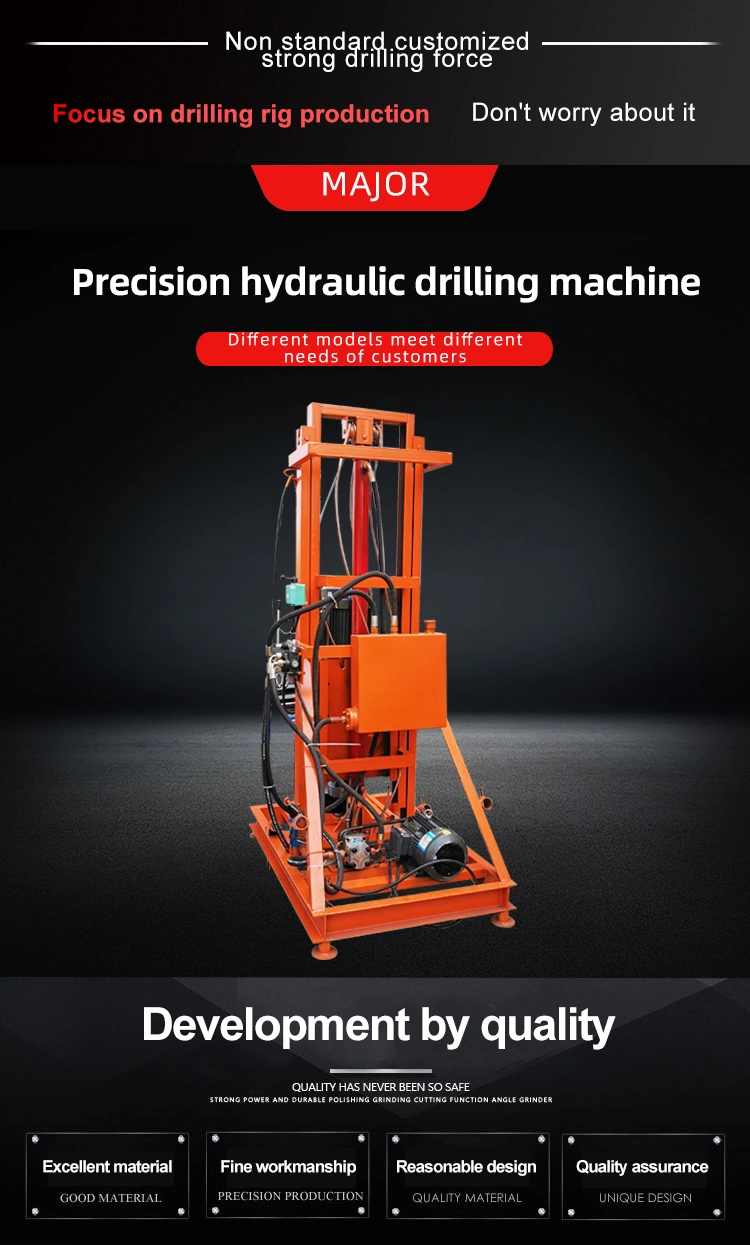 Portable Drill Rig Full Hydraulic Drilling Machine for Water