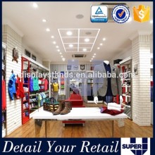 2016 best quality store fixture wood new store furniture for men clothes