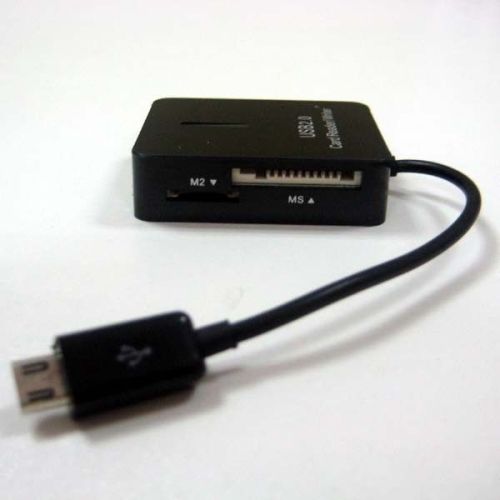 Micro 5-p Usb Memory Card Reader For Smart Mobile Phone Support Micro Sd, Mini Sd, Sdhc, Ms, M2