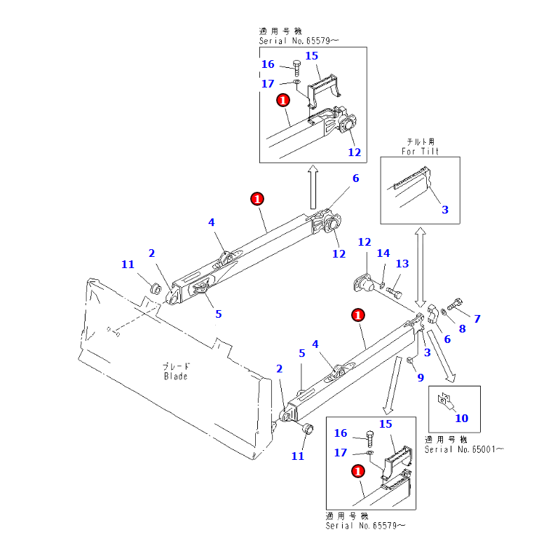 Engine No.SA6D125E-3A-7W Spare Parts 14Y-71-01191 Frame Assy