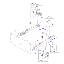 Engine No.SA6D125E-3A-7W Spare Parts 14Y-71-01191 Frame Assy