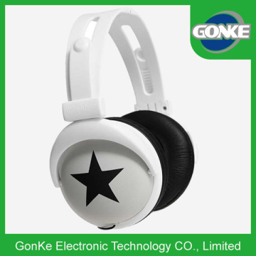 Mix Style Foldable Big Star Headphone, Fashion Earphone