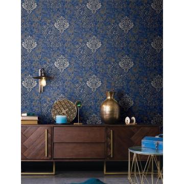 106 cm damask pvc wallpaper dekorasi kertas dinding 3d