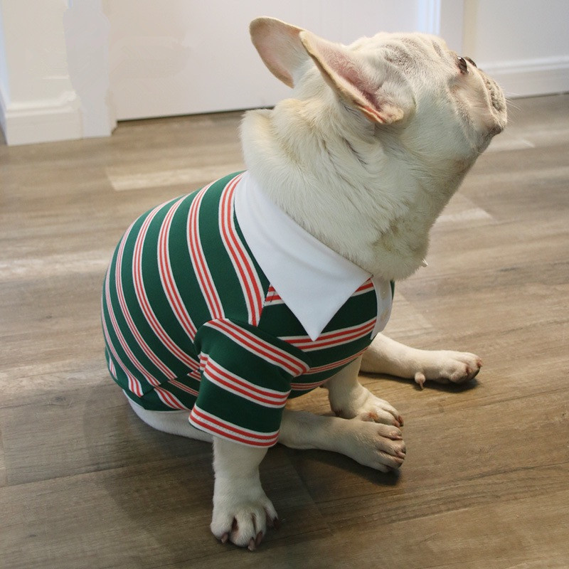 Pet Summer stripe dog POLO shirt sports vest