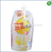 Food grade material plastic liquid refill milk packaing bags