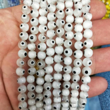 Murano Glass Beads,Glass Lampwork Beads Round 6mm,Glass Eye Beads For Jewelry Making