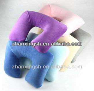 Most popular PVC inflatable car seat head neck rest pillow