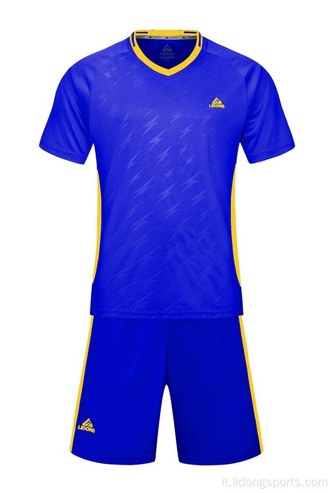 Set di maglia da calcio all&#39;ingrosso di calcio personalizzato all&#39;ingrosso