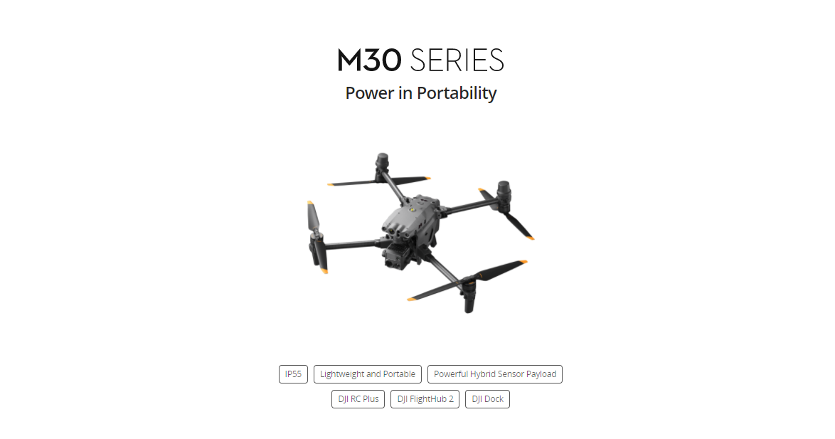 New Original DJI M30/M30T 41 Mins flying time Enterprise drone quadcopter for Industrial use/ Rescue/ firefighting/Inspect