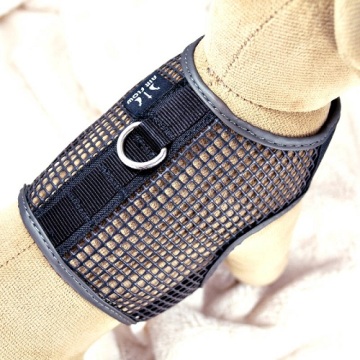 Black XS PVC Mesh Harness with Velcro