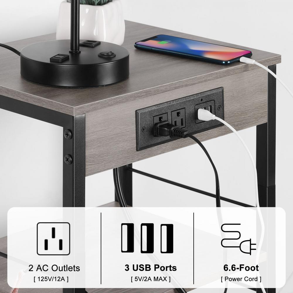 Multifunctional Table With Charging Ports