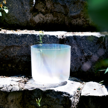 Q're Crown Chakra Clear Crystal Signing Bowl