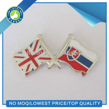 custom enamel cross flag lapel pin