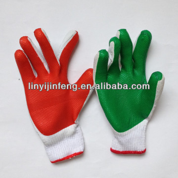 Rubber coated cotton gloves working safety gloves, labor safety gloves